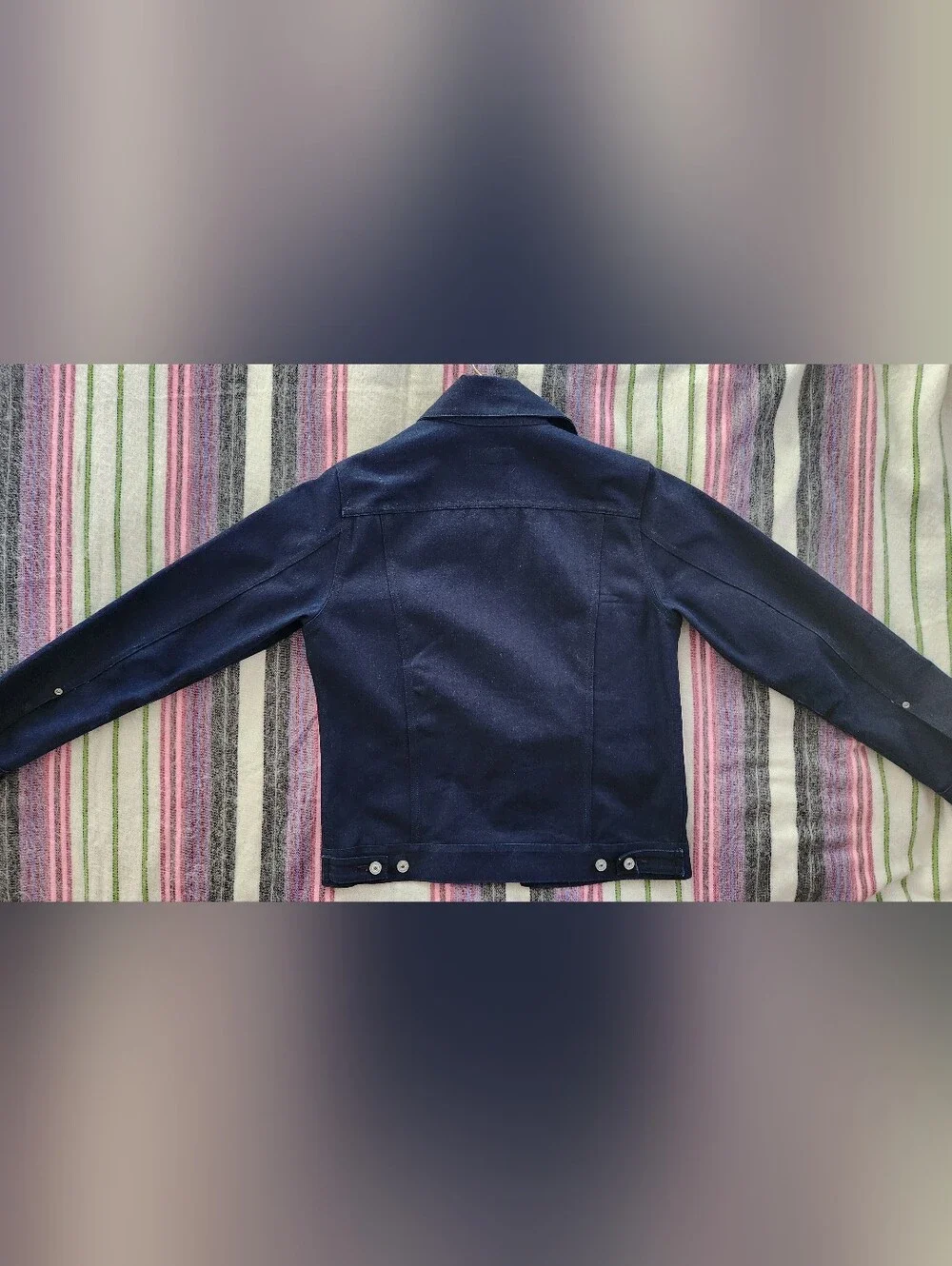 Gustin - Type 3 Selvedge Trucker Jacket, Cone Mills Blue/Black, Size Small